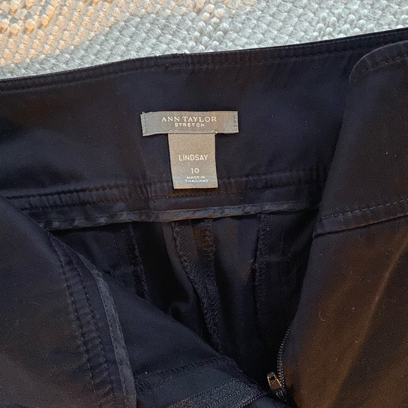 Ann Taylor Sz 10 Lindsay Stretch Trouser Pants in Midnight Blue - Picture 3 of 6